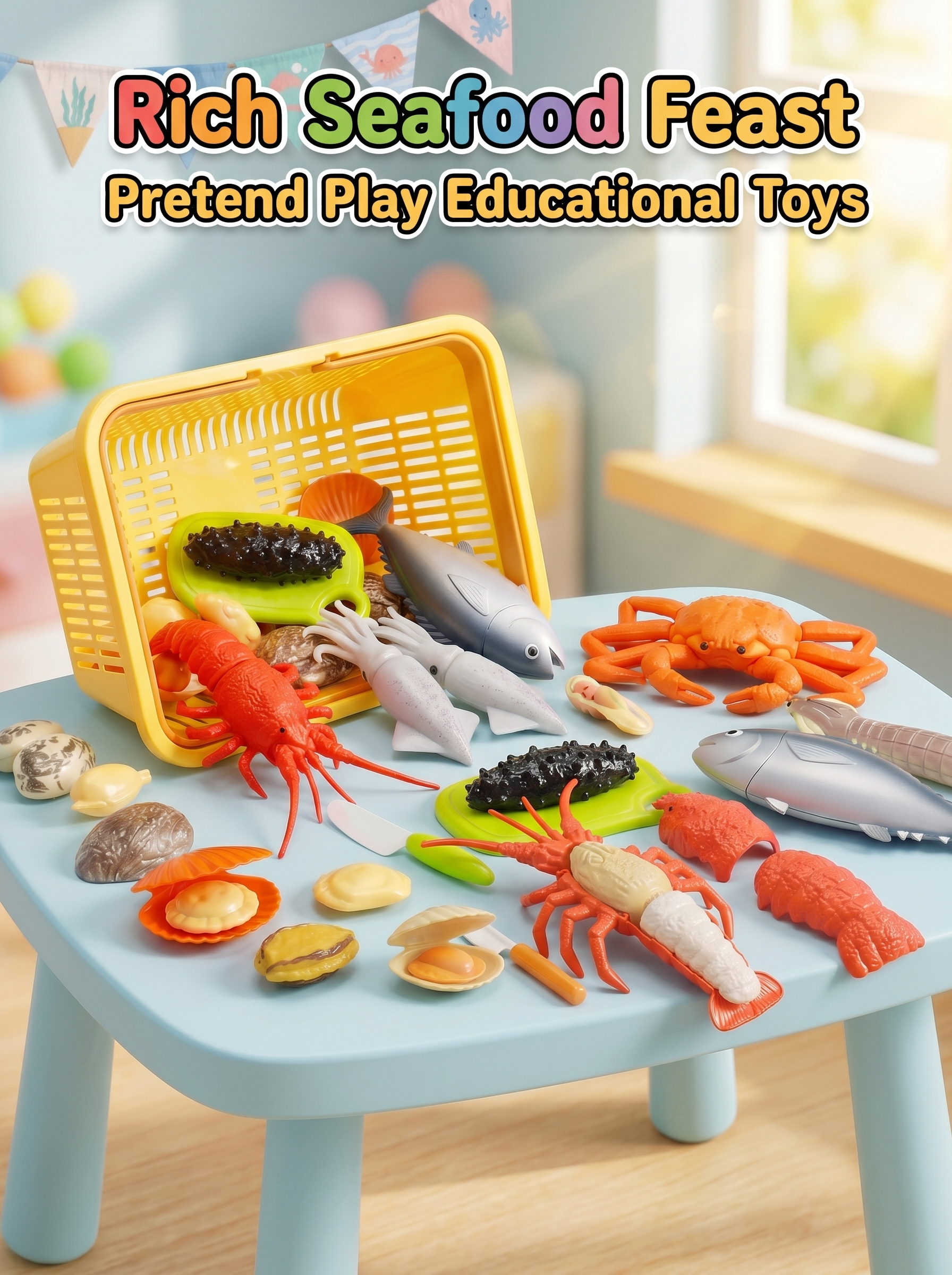 Kids Outdoor Bbq - Children's Kitchen Toy Set Simulated Lobster