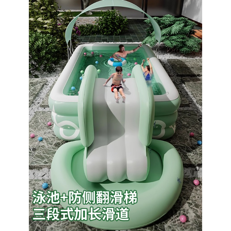 Kids Outdoor Furniture - Inflatable Swimming Pool Family Kids Baby