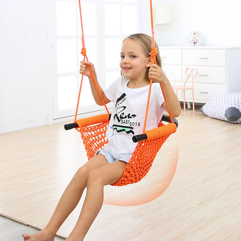 Kids Outdoor Furniture - Kids Hammock Nest Swing Hand Weaving
