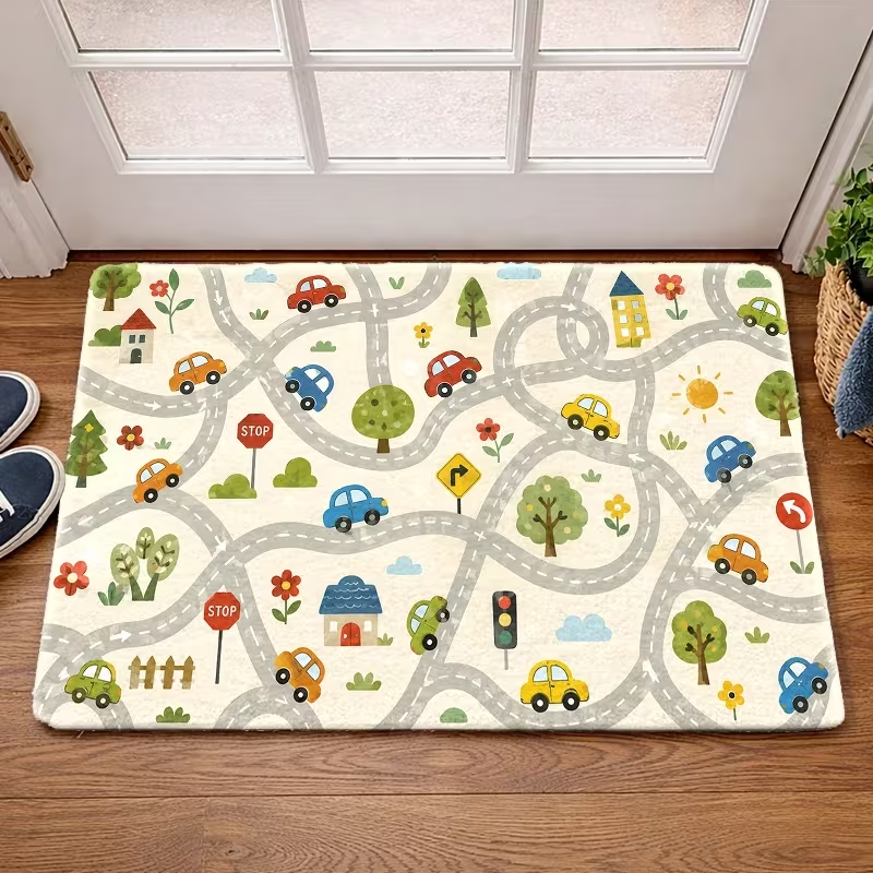 Kids Outdoor Treehouse - Cute Cartoon Car Road Traffic Game