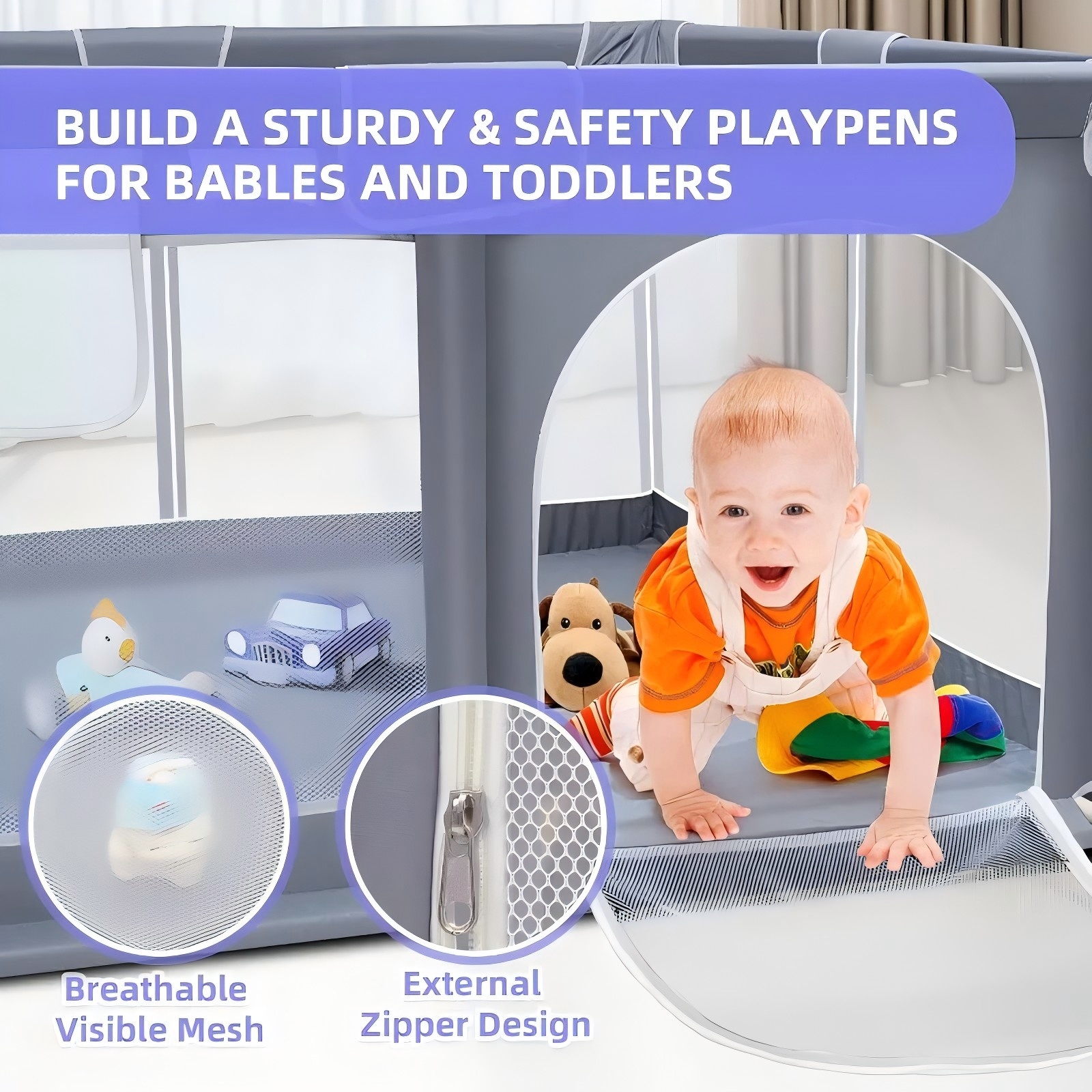 Baby Playpen, Extra Large Play - Kids Outdoor Fence avis et prix