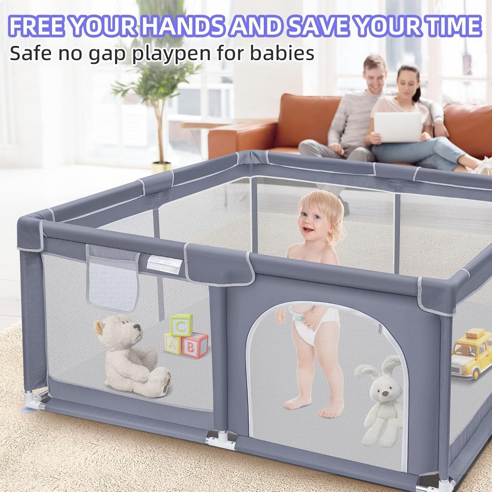 Baby Playpen, Extra Large Play - Kids Outdoor Fence avis et prix