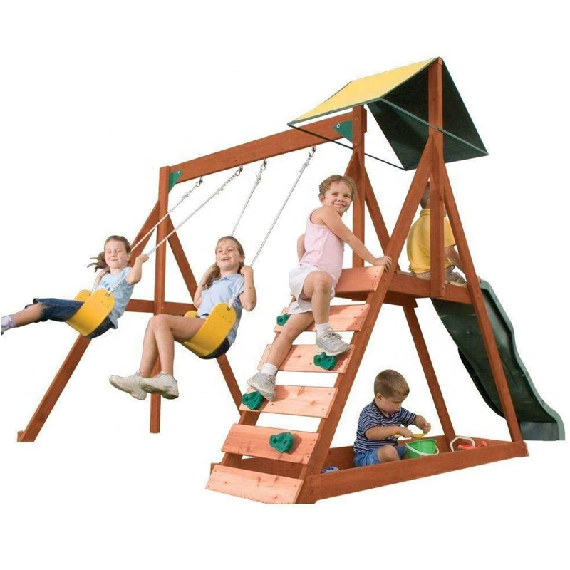 Kids And Children Outdoor Wood - Kids Outdoor Slide Set avis et prix