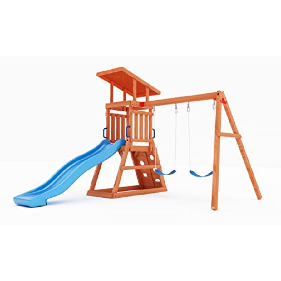 Playground Wooden Swing Sets f - Kids Outdoor Furniture avis et prix