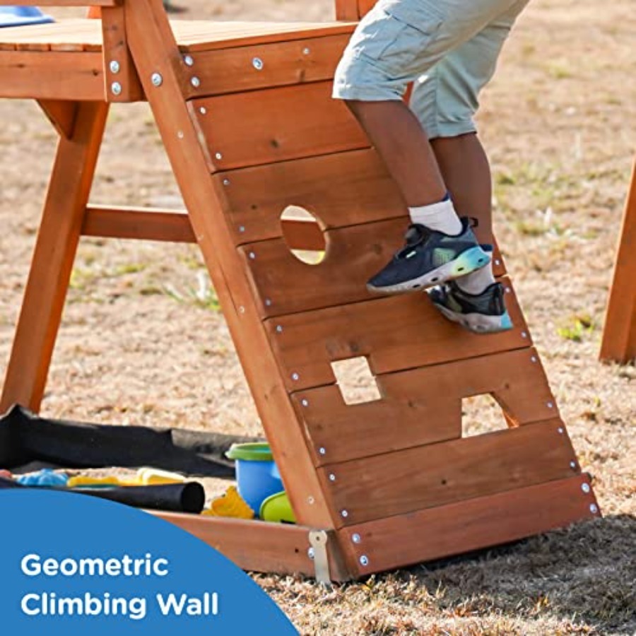 Playground Wooden Swing Sets f - Kids Outdoor Furniture avis et prix