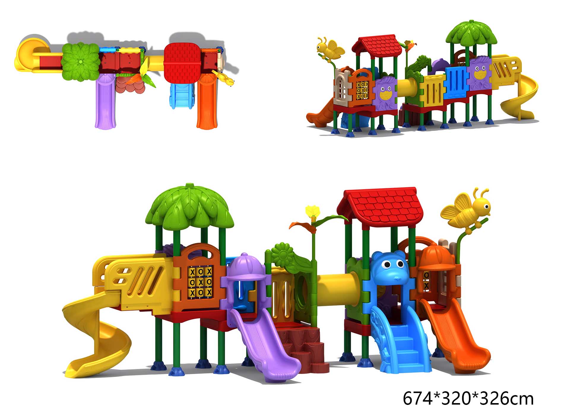 KID Playground Playhouse Sets  - Kids Outdoor Slide Set avis et prix