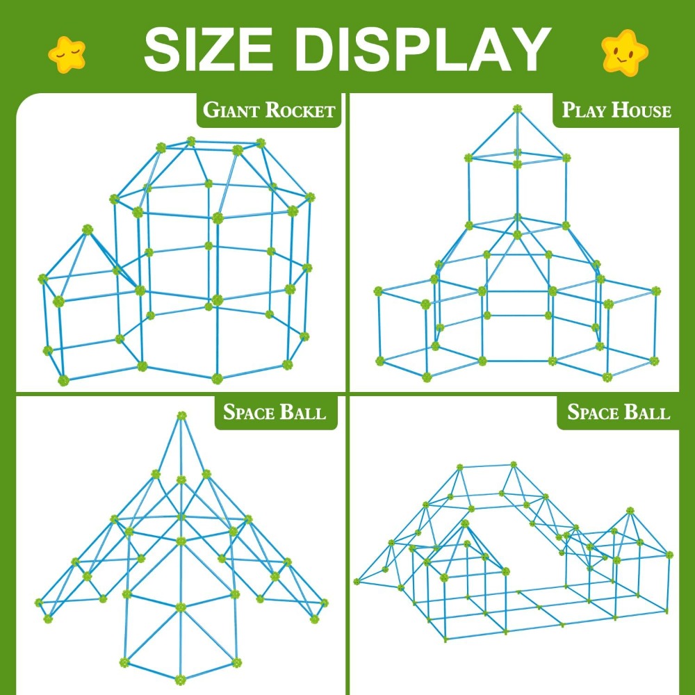 200 Pcs Fort Building Kit for  - Outdoor Kid avis et prix