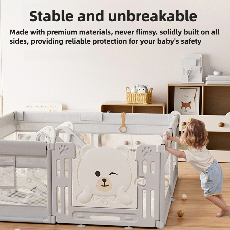 IMBABY 180x150cm Baby Playpen  - Kids Outdoor Fence avis et prix