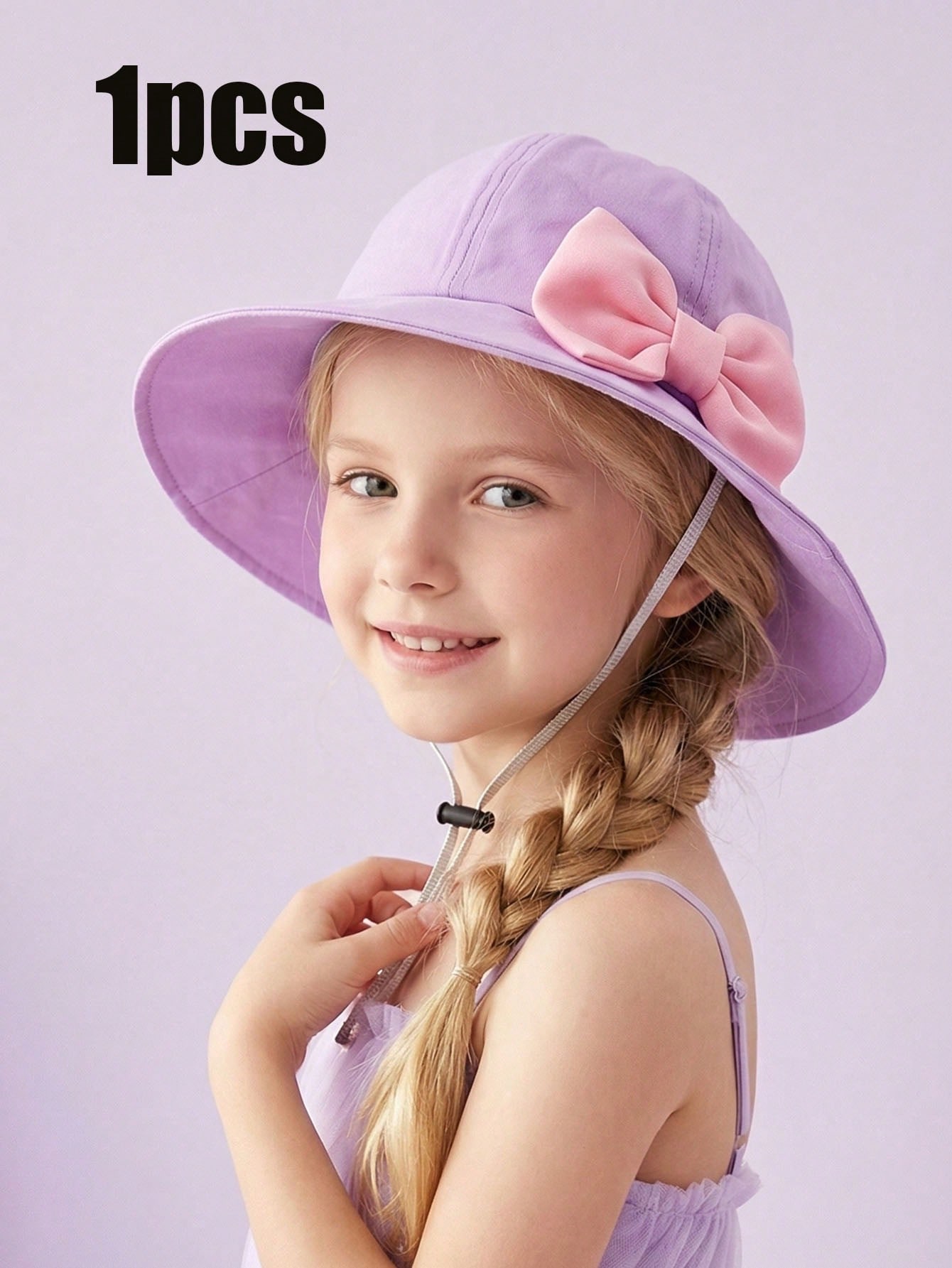 1Pcs Girl 3-8Y Trendy Pink Big - Kids Outdoor Hat avis et prix