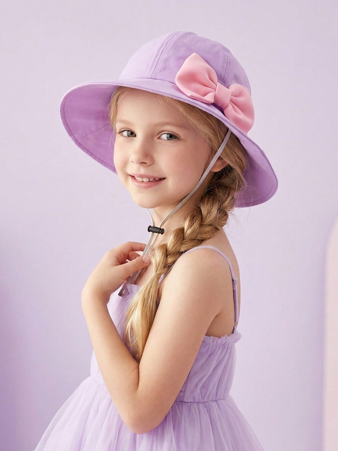 1Pcs Girl 3-8Y Trendy Pink Big - Kids Outdoor Hat avis et prix