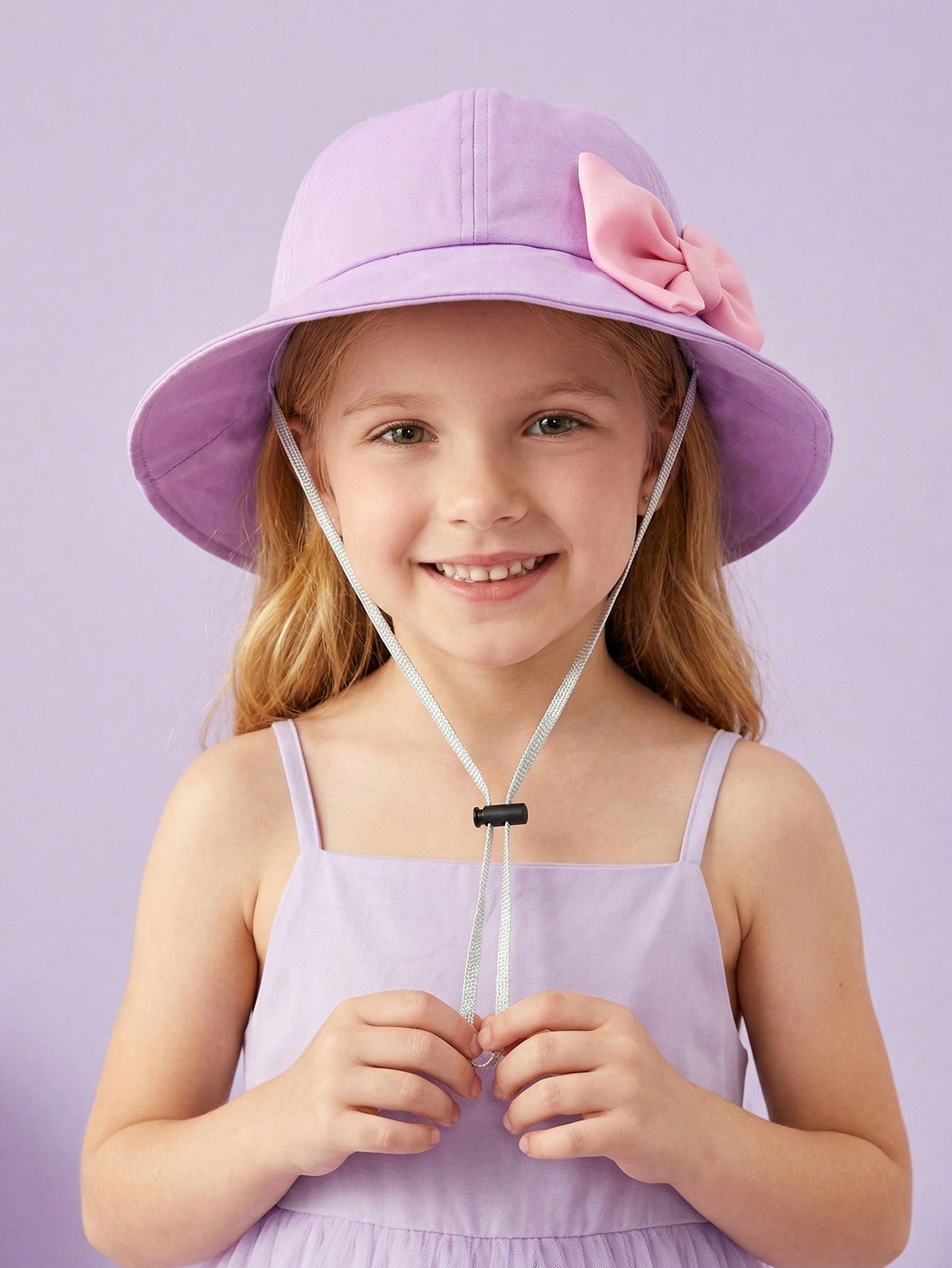 1Pcs Girl 3-8Y Trendy Pink Big - Kids Outdoor Hat avis et prix