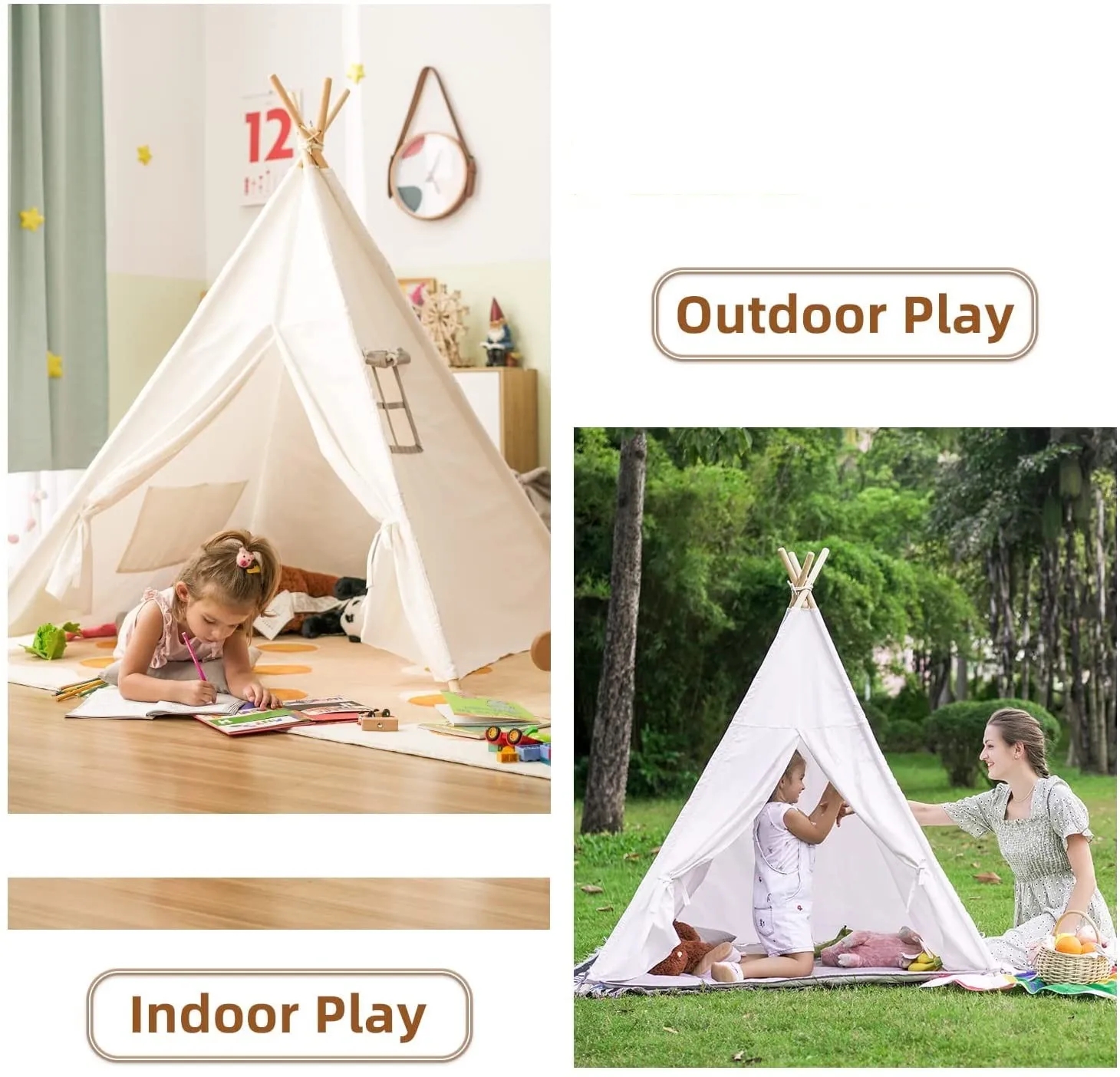 1.6m/1.3m Kid Tent Indoor Play - Kids Outdoor Play Table avis et prix