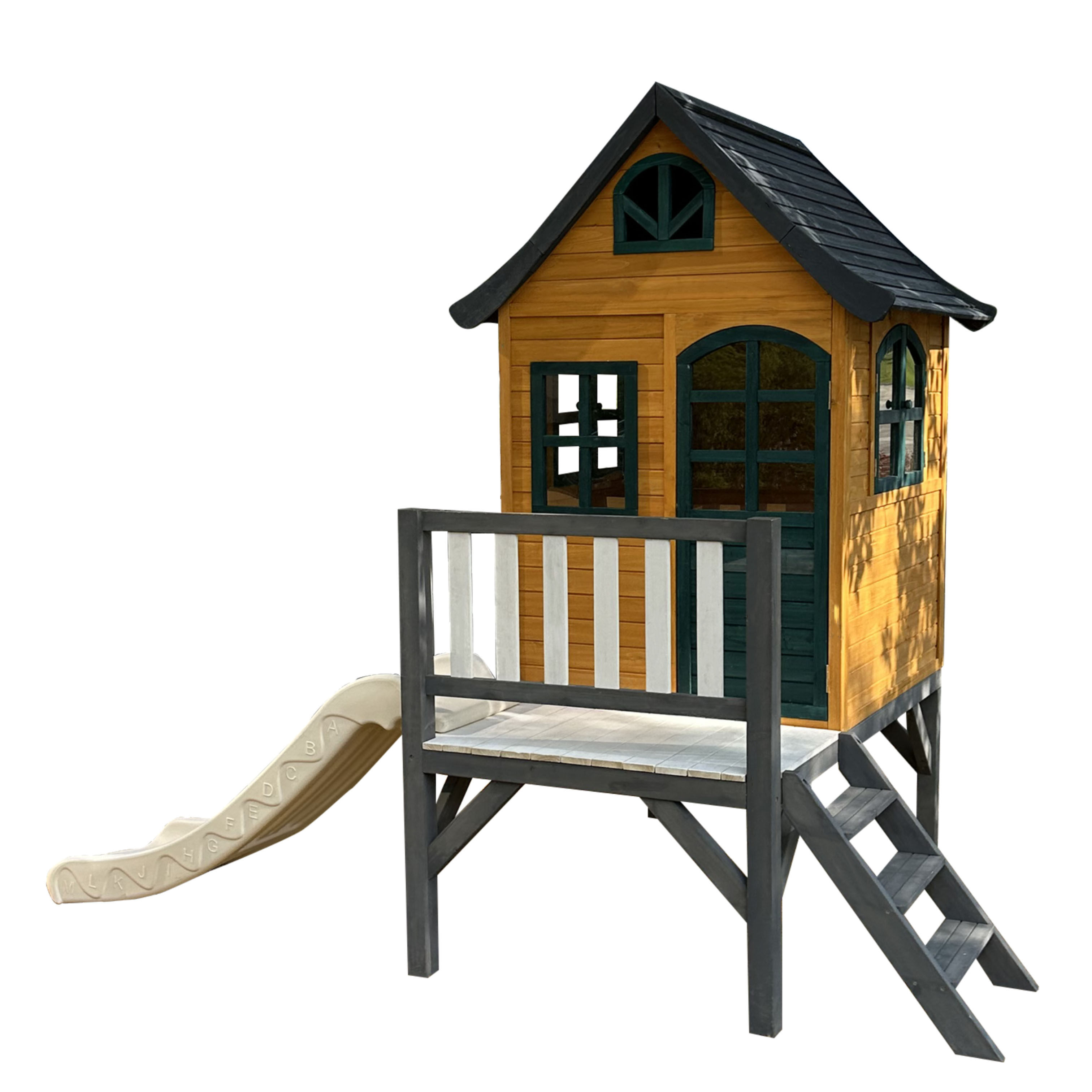 Outdoor large slide kids woode - Kids Outdoor Treehouse avis et prix