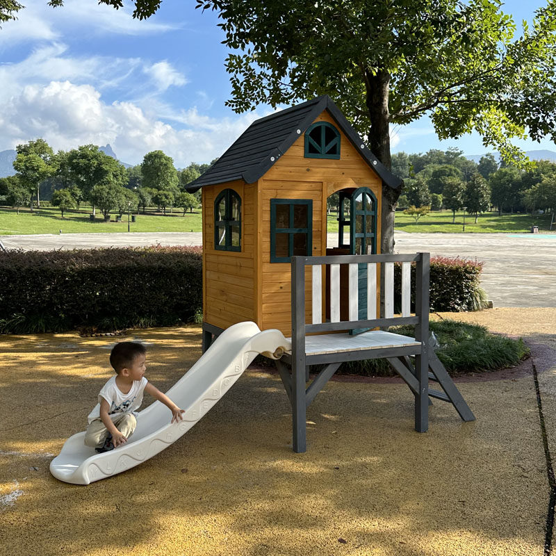 Outdoor large slide kids woode - Kids Outdoor Treehouse avis et prix