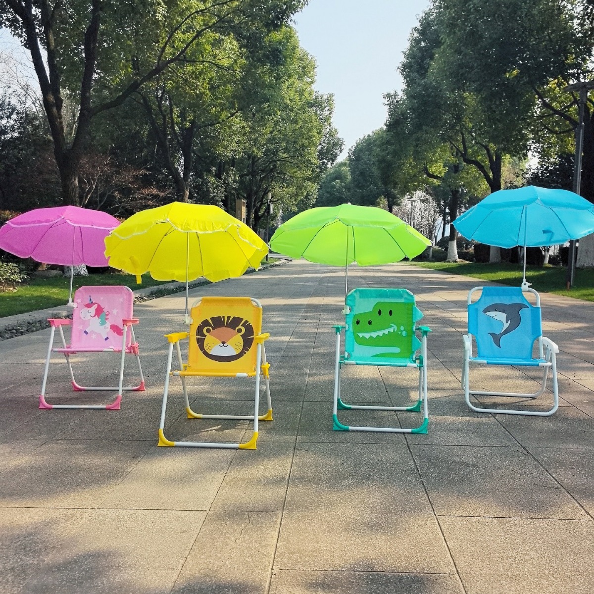 1 Set Folding Beach Chair with - Kids Outdoor Lounge Furniture avis et prix