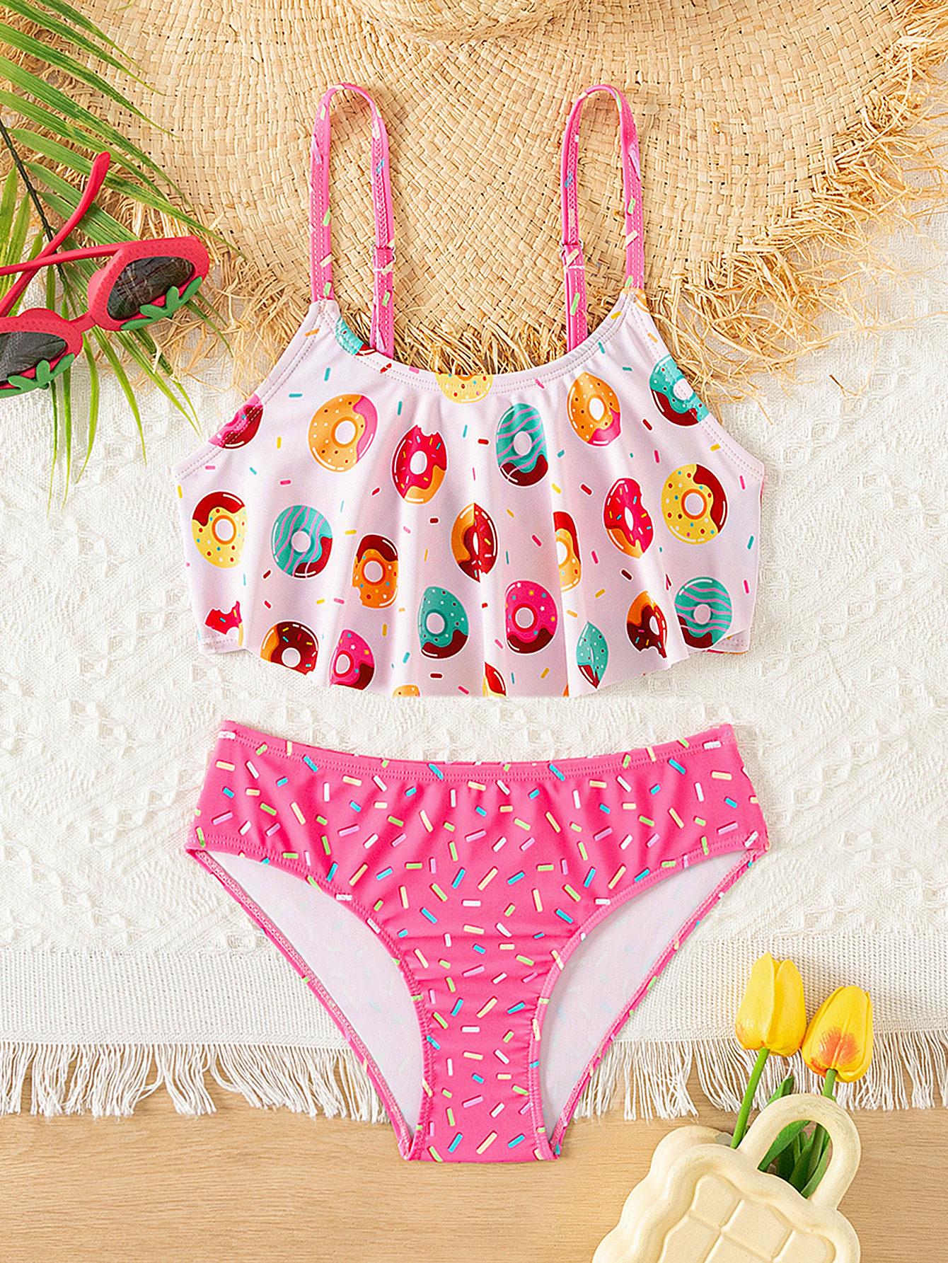 Donut Print Ruffle Girls 2 Pie - Outdoor Kid avis et prix