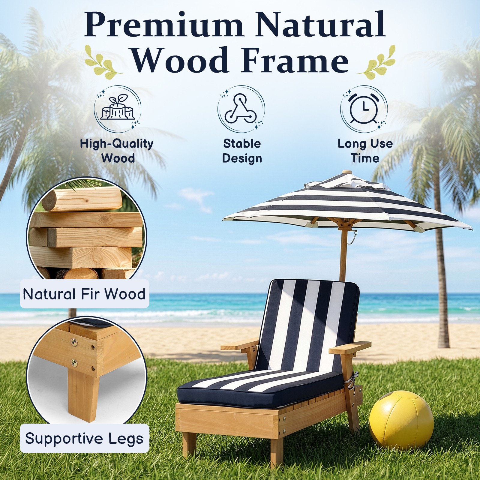 Kids Chaise Lounge Patio Loung - Kids Outdoor Lounge Furniture avis et prix