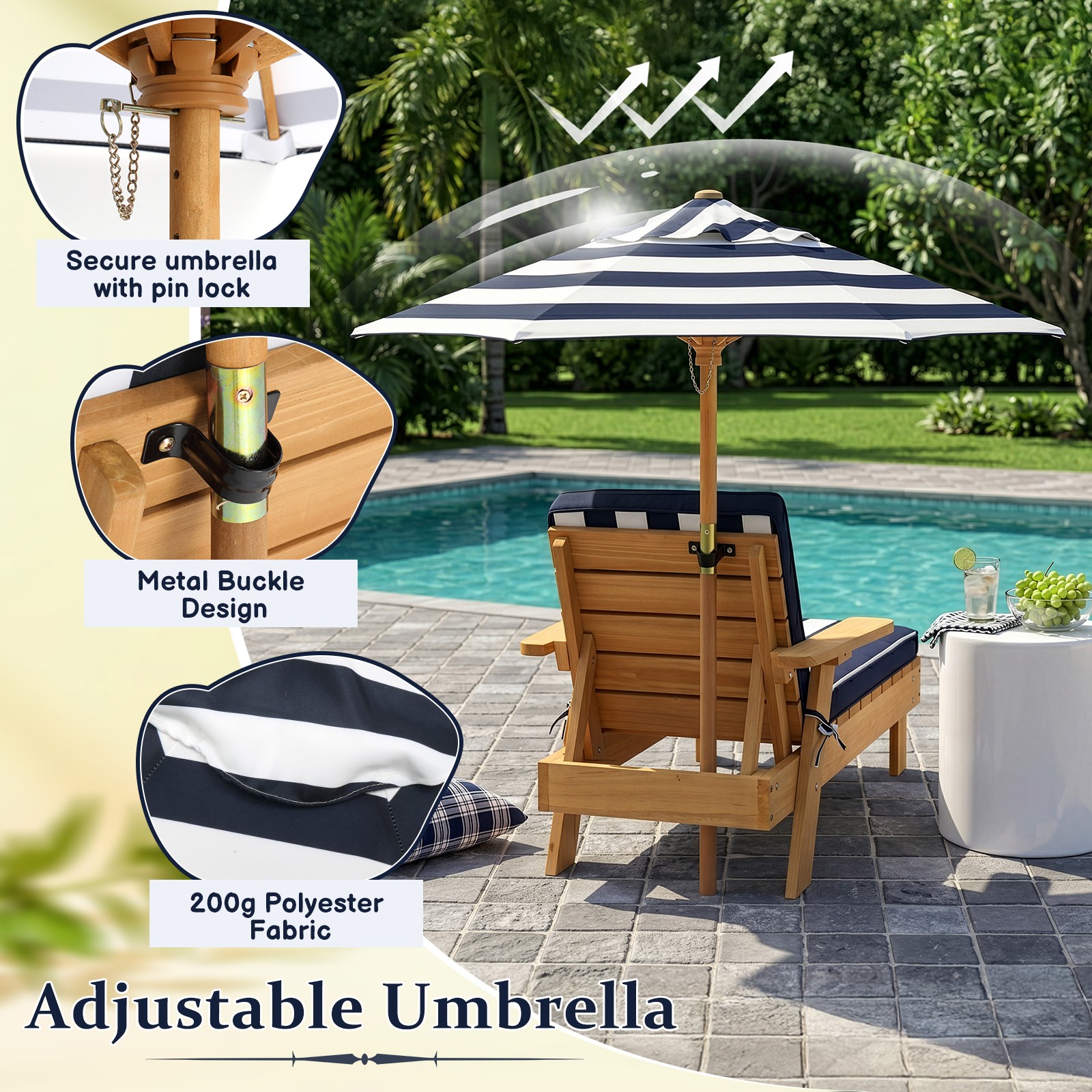 Kids Chaise Lounge Patio Loung - Kids Outdoor Lounge Furniture avis et prix