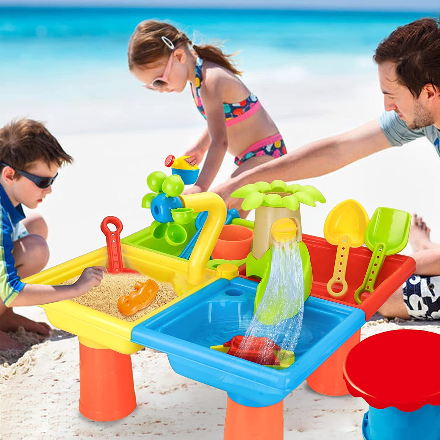 Beach Table Sand Play Toys Chi - Kids Outdoor Water Table avis et prix