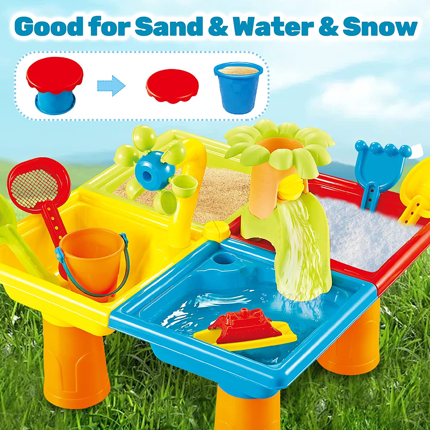 Beach Table Sand Play Toys Chi - Kids Outdoor Water Table avis et prix