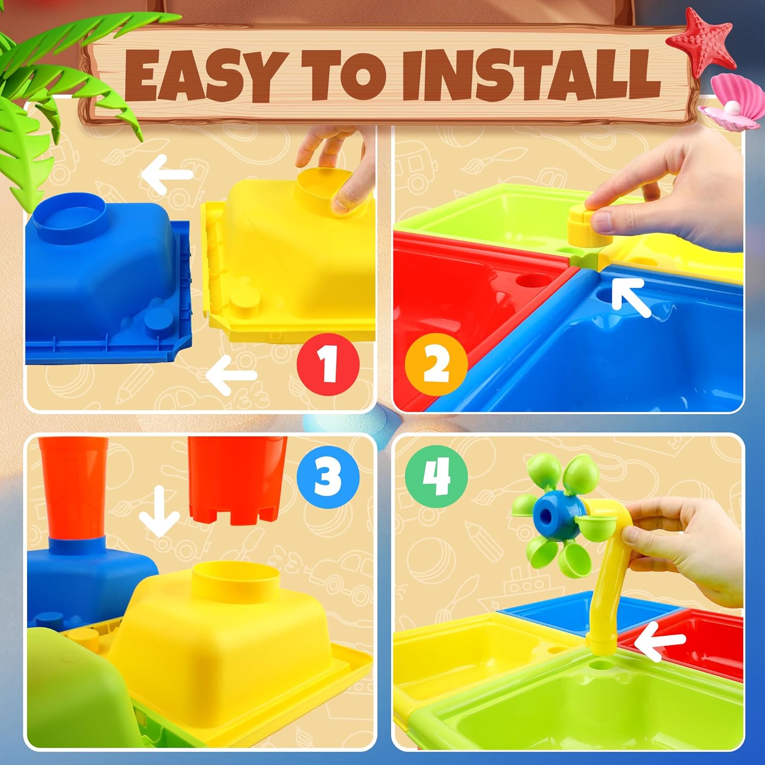 25 Pcs Summer Water Table for  - Kids Outdoor Water Table avis et prix