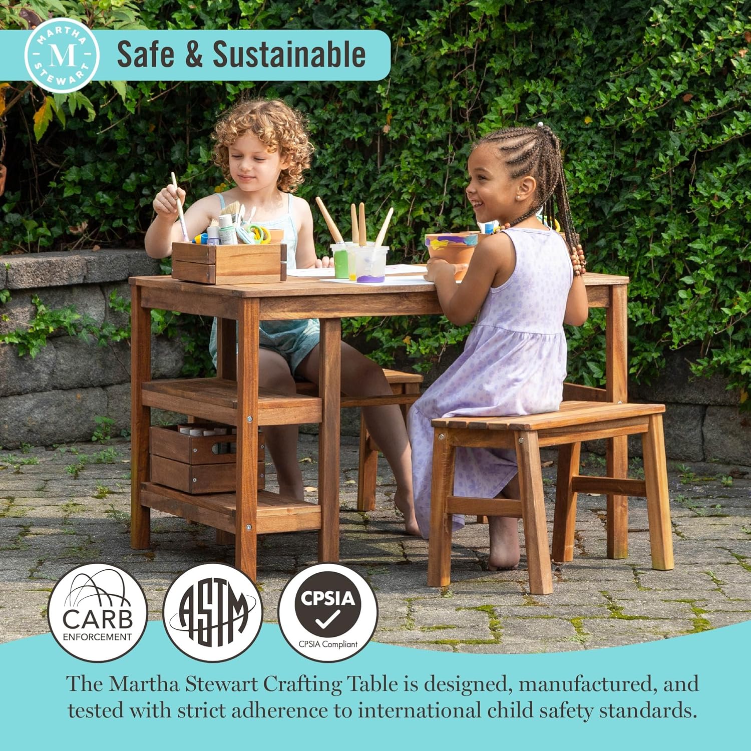 Kids Outdoor Table & Bench Set - Kids Outdoor Play Table avis et prix