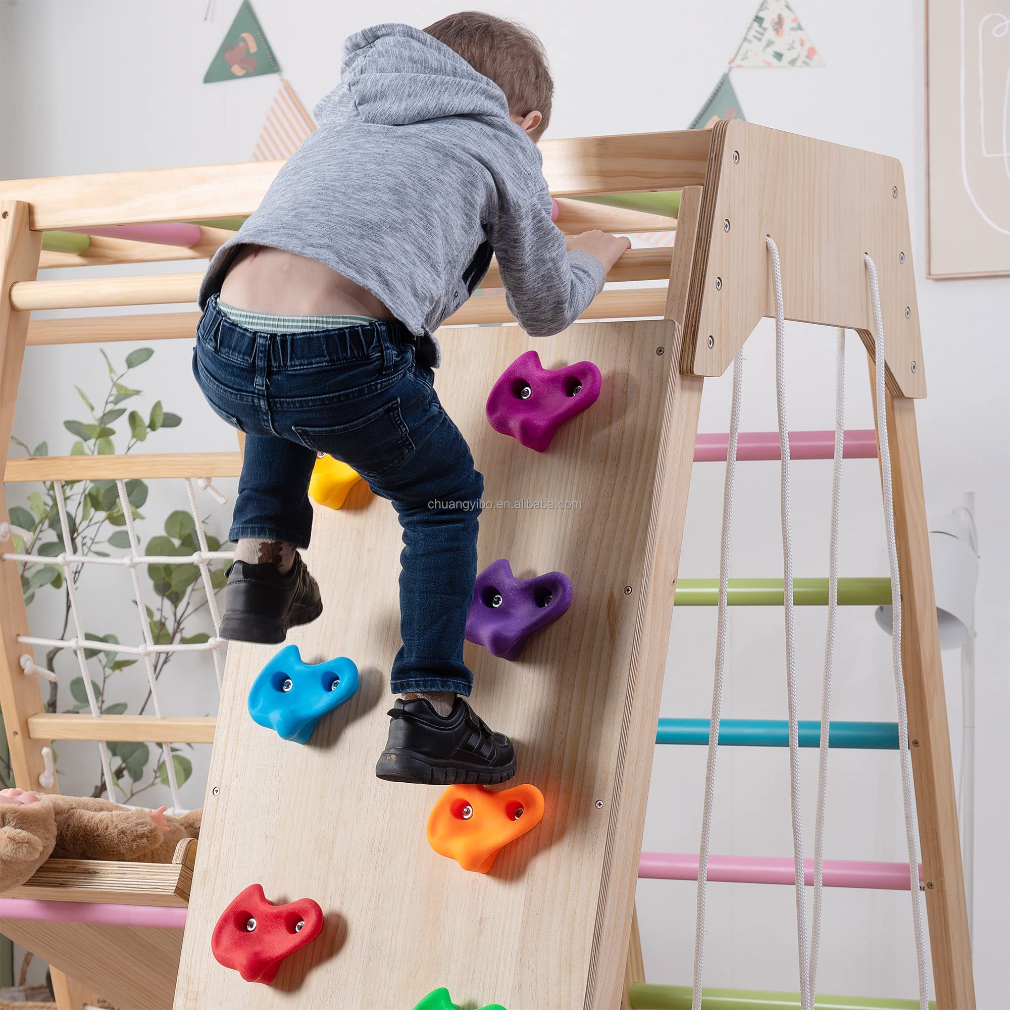 Climbing Walls Amusement Park  - Kids Outdoor Slide Set avis et prix