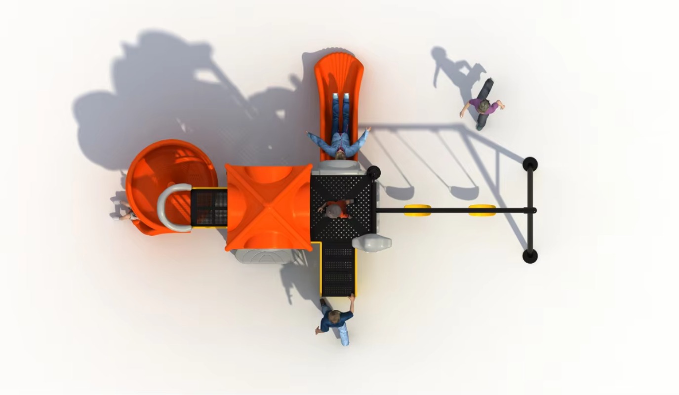 Outdoor Steel Plastic Swing Se - Kids Outdoor Slide Set avis et prix