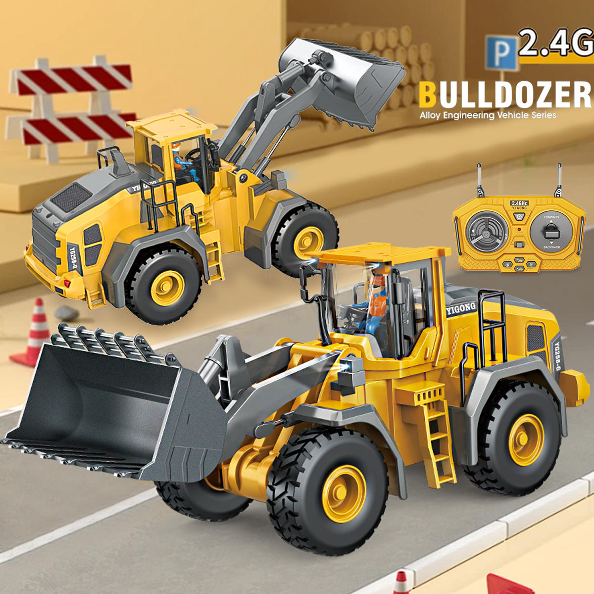 2.4G Remote Controlled Bulldoz - Kids Outdoor Digger avis et prix