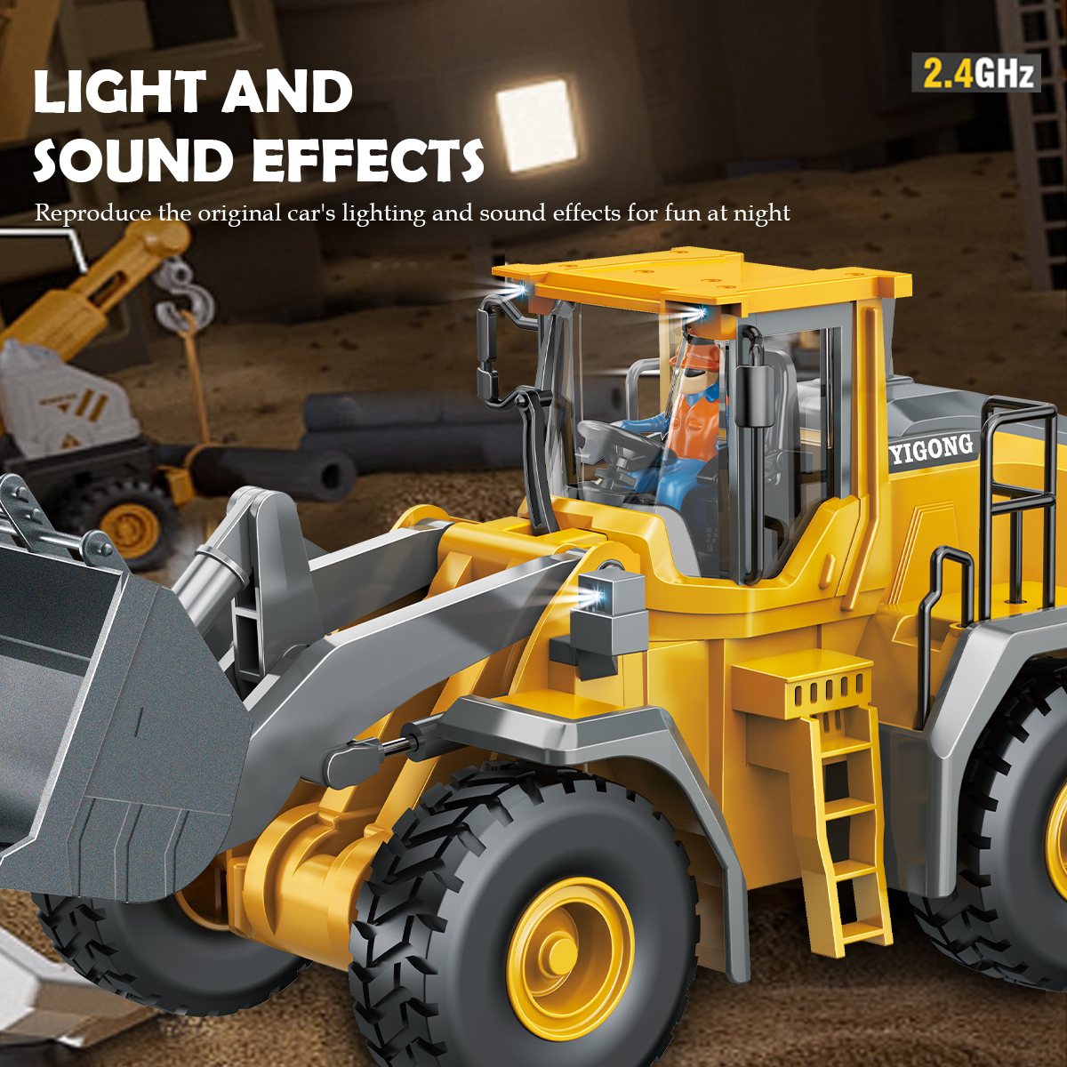 2.4G Remote Controlled Bulldoz - Kids Outdoor Digger avis et prix
