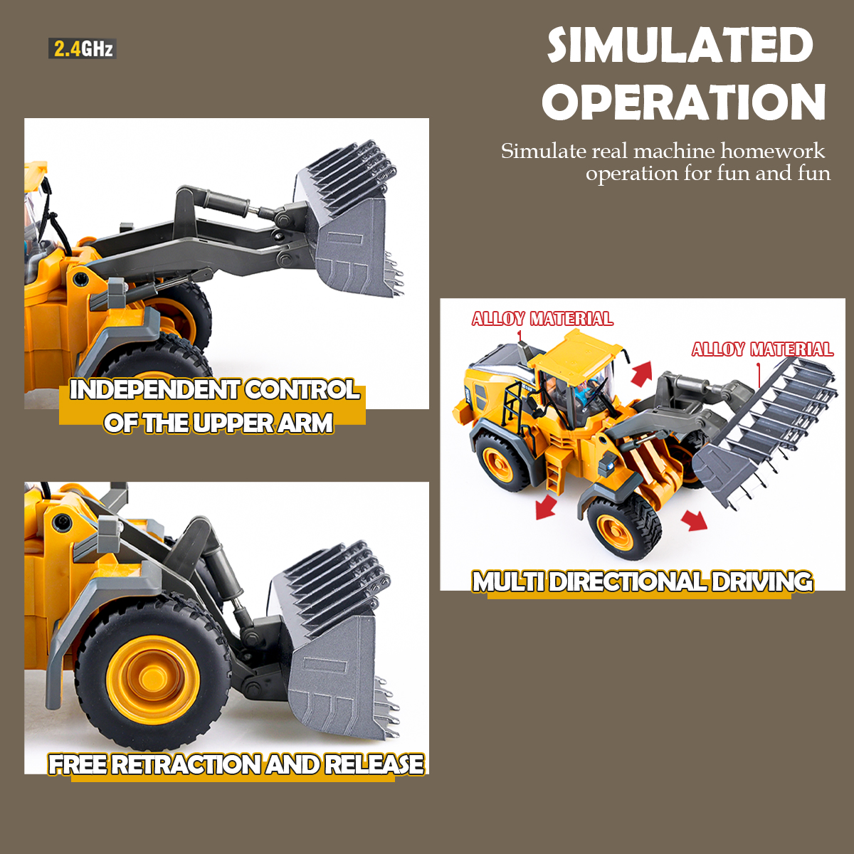 2.4G Remote Controlled Bulldoz - Kids Outdoor Digger avis et prix