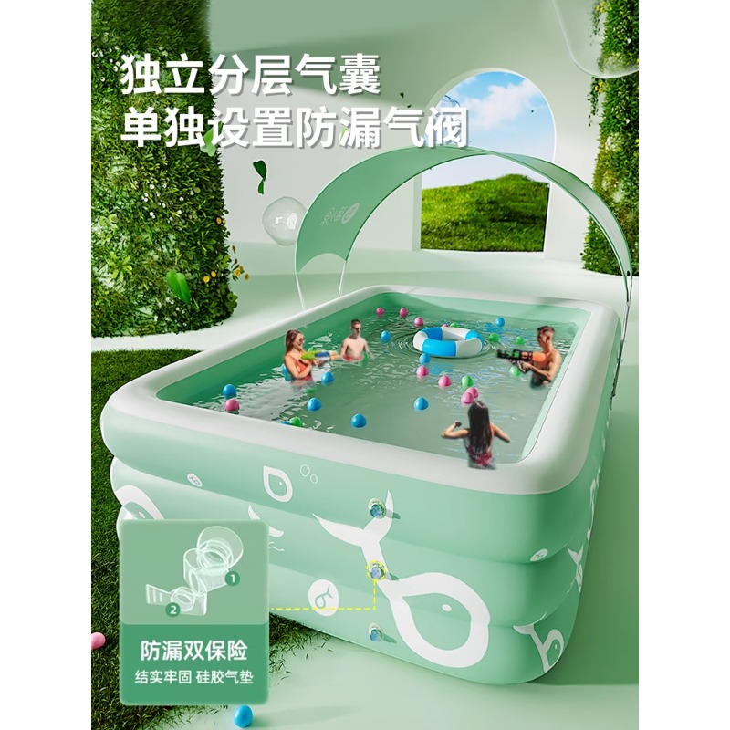 Inflatable Swimming Pool Famil - Kids Outdoor Furniture avis et prix