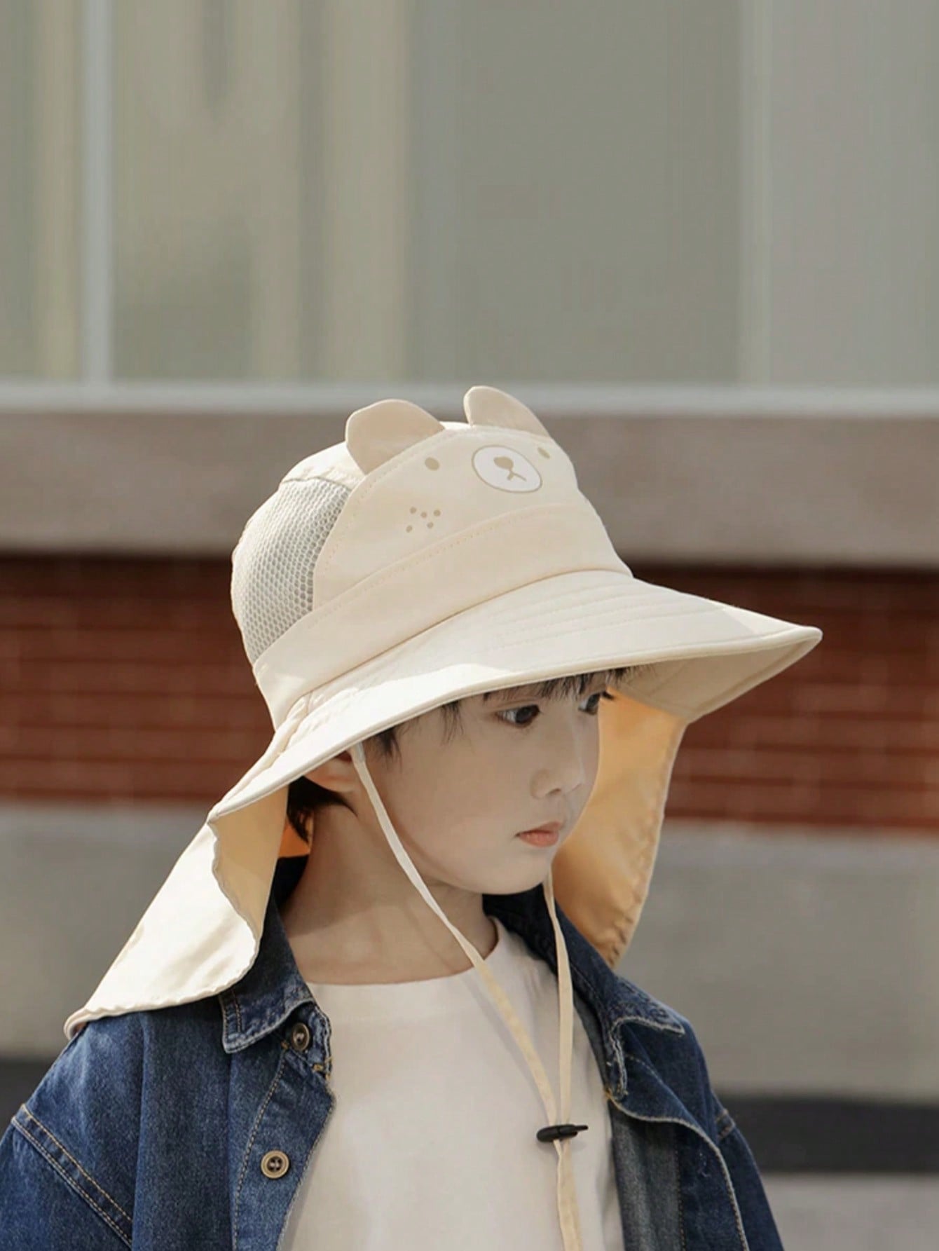 1pcs Kids Cartoon Bear Bucket  - Kids Outdoor Hat avis et prix