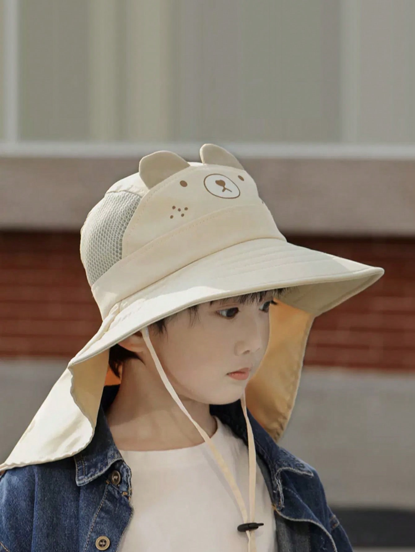 1pcs Kids Cartoon Bear Bucket  - Kids Outdoor Hat avis et prix