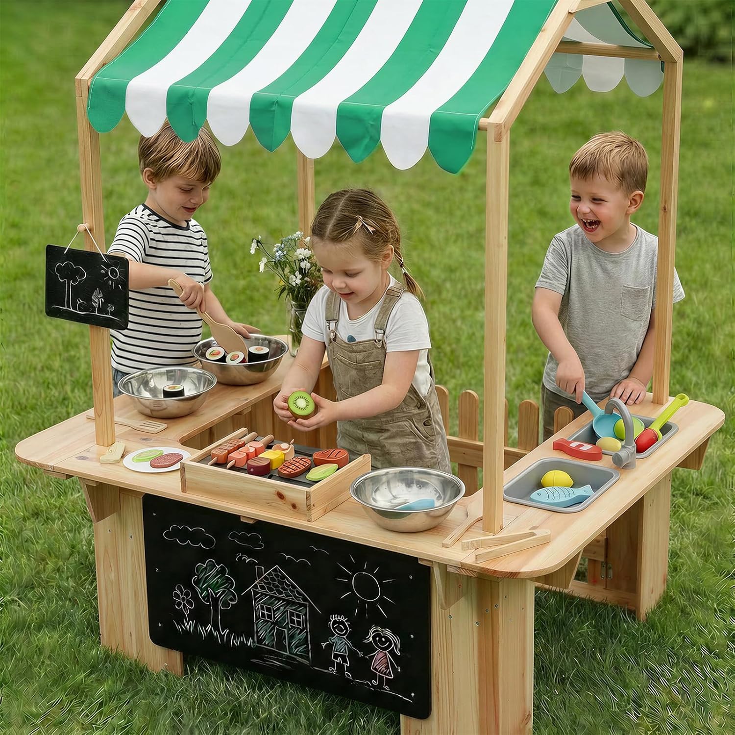 Kids Outdoor Playhouse, Mud Ki - Kids Outdoor Bbq avis et prix