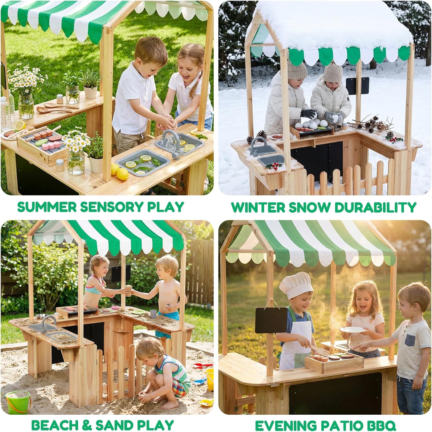 Kids Outdoor Playhouse, Mud Ki - Kids Outdoor Bbq avis et prix