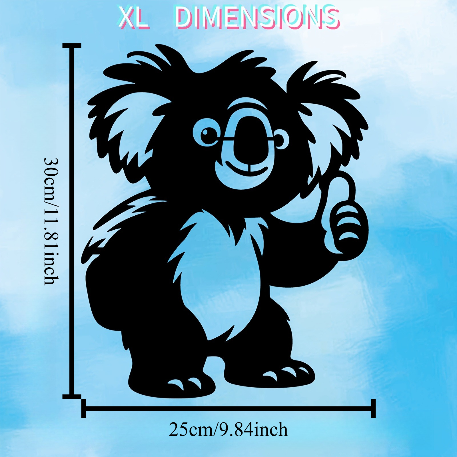 1PC Cute Koala Aluminum Metal  - Kids Outdoor Fence avis et prix