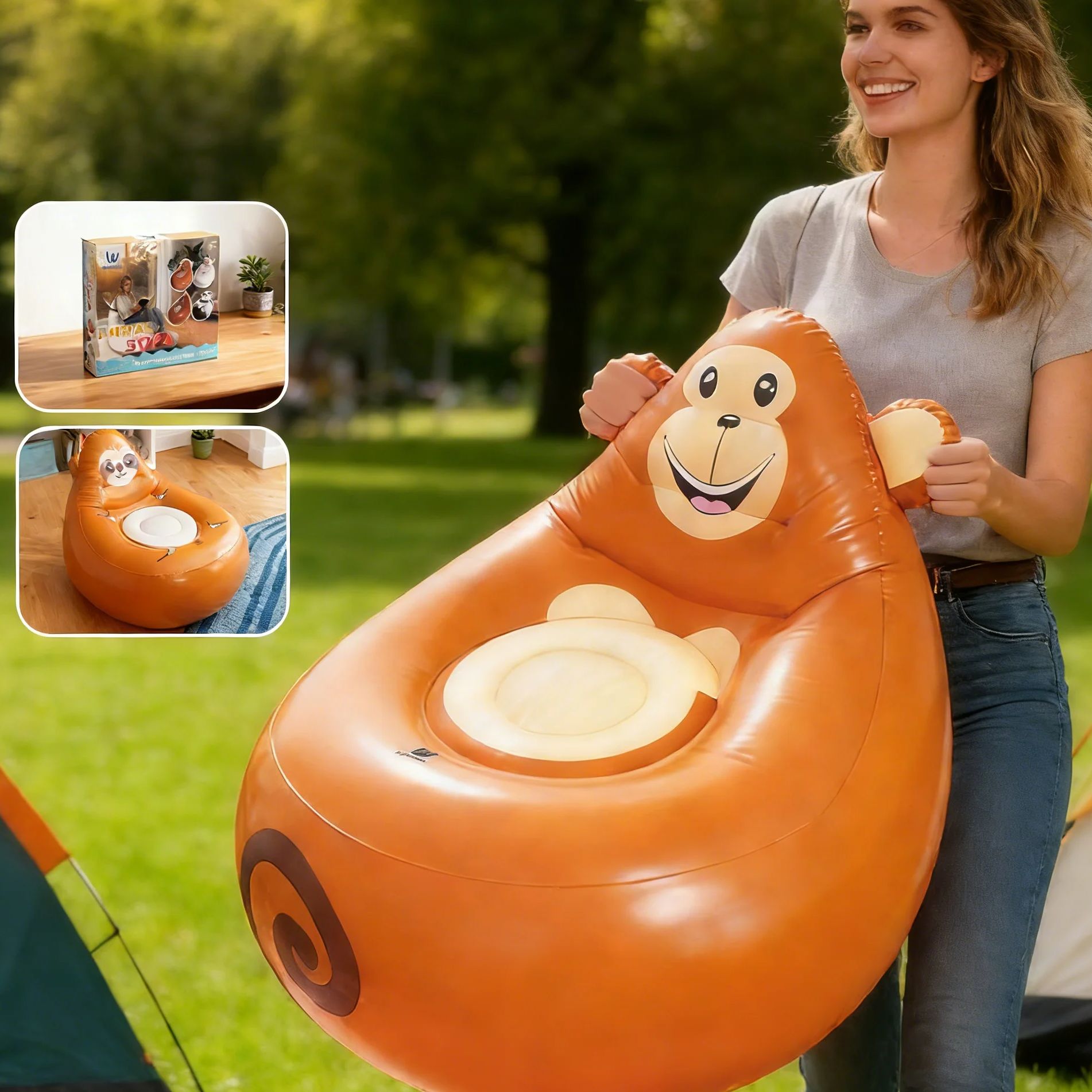 Inflatable Lazy Sofa Kids Cart - Kids Outdoor Lounge Furniture avis et prix
