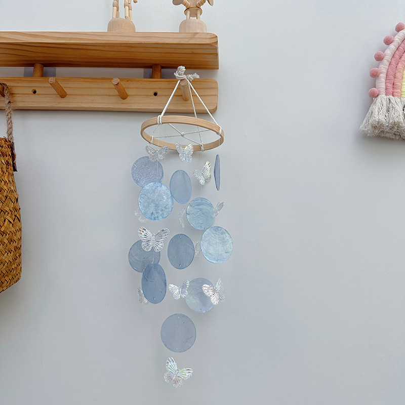 Butterfly Seashell Wind Chimes - Kids Outdoor Fairy Garden avis et prix