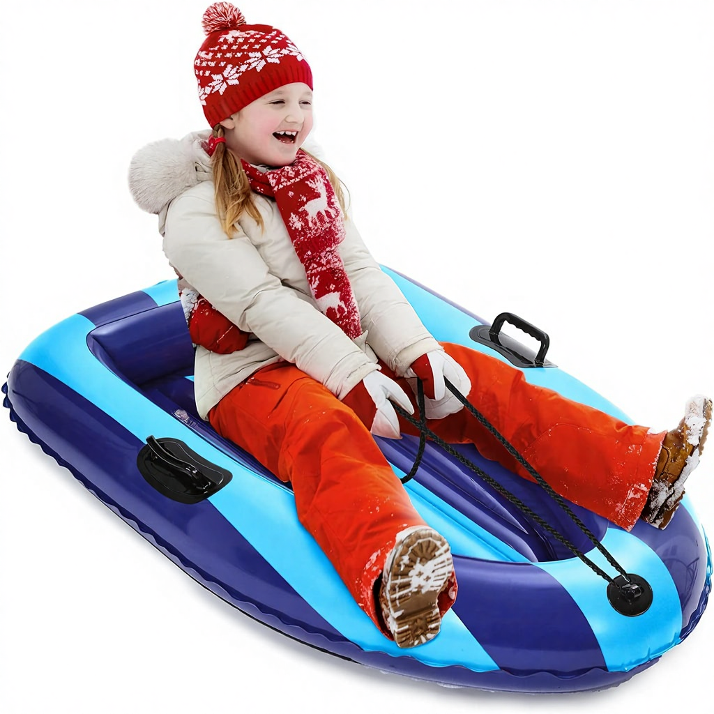 QPAU Inflatable PVC Snow Sled  - Outdoor Kid avis et prix