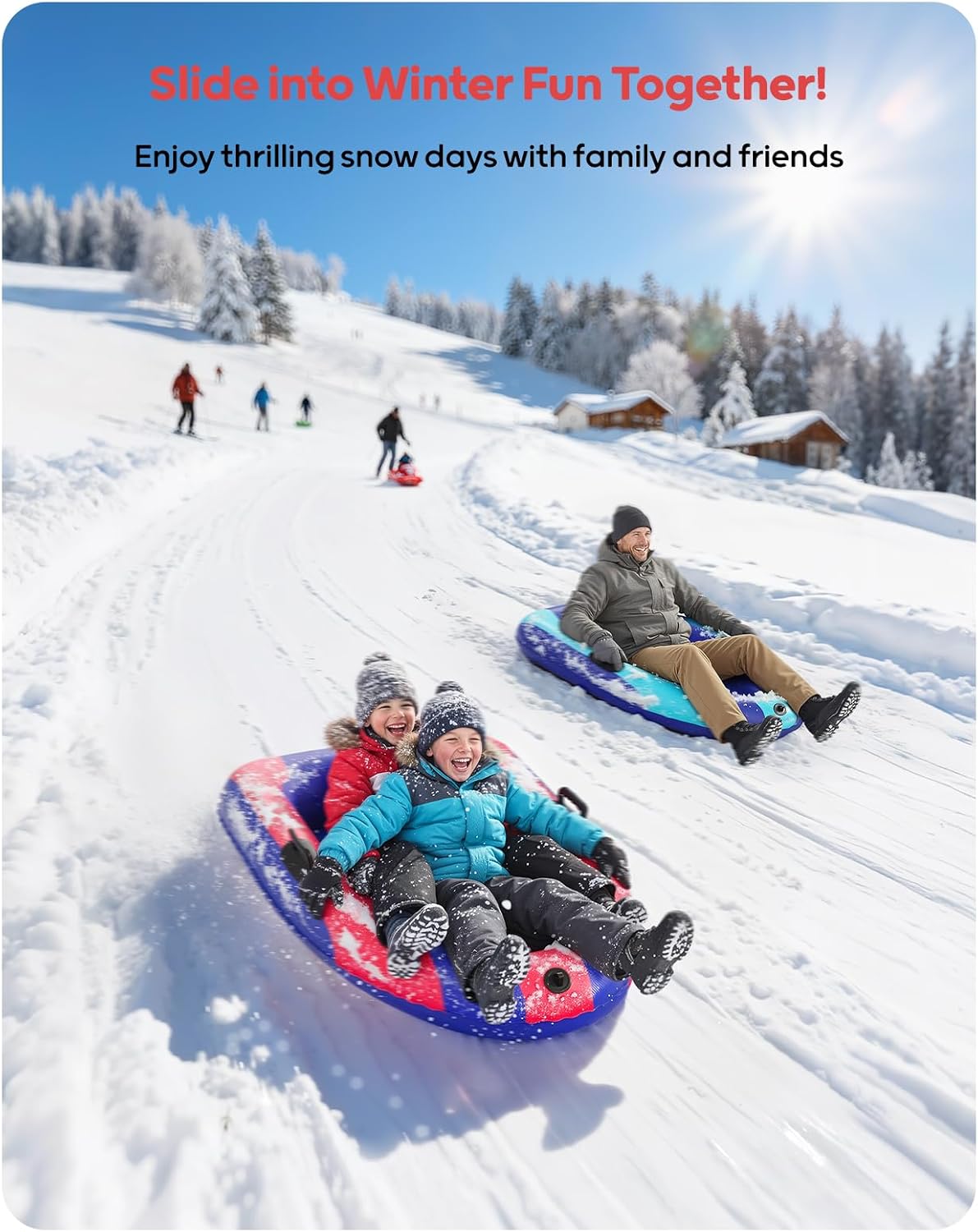 QPAU Inflatable PVC Snow Sled  - Outdoor Kid avis et prix
