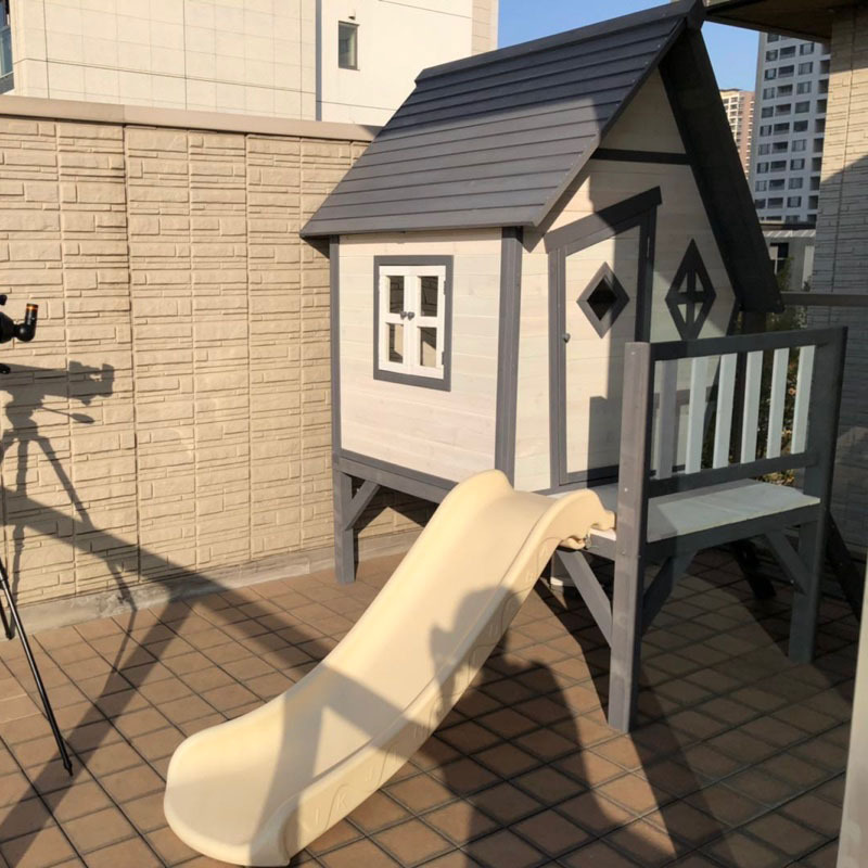 Kids log , large play house, t - Kids Outdoor Treehouse avis et prix