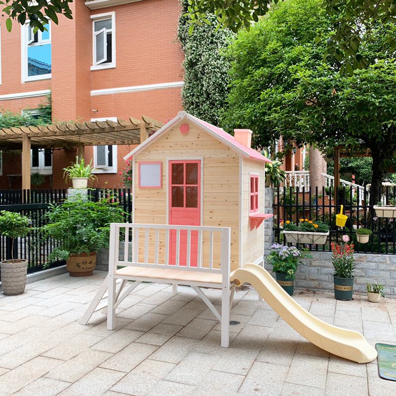 Kids log , large play house, t - Kids Outdoor Treehouse avis et prix