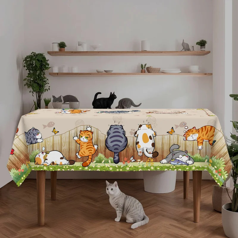 VIKAMA Beige Cartoon Cat Table - Kids Outdoor Play Table avis et prix