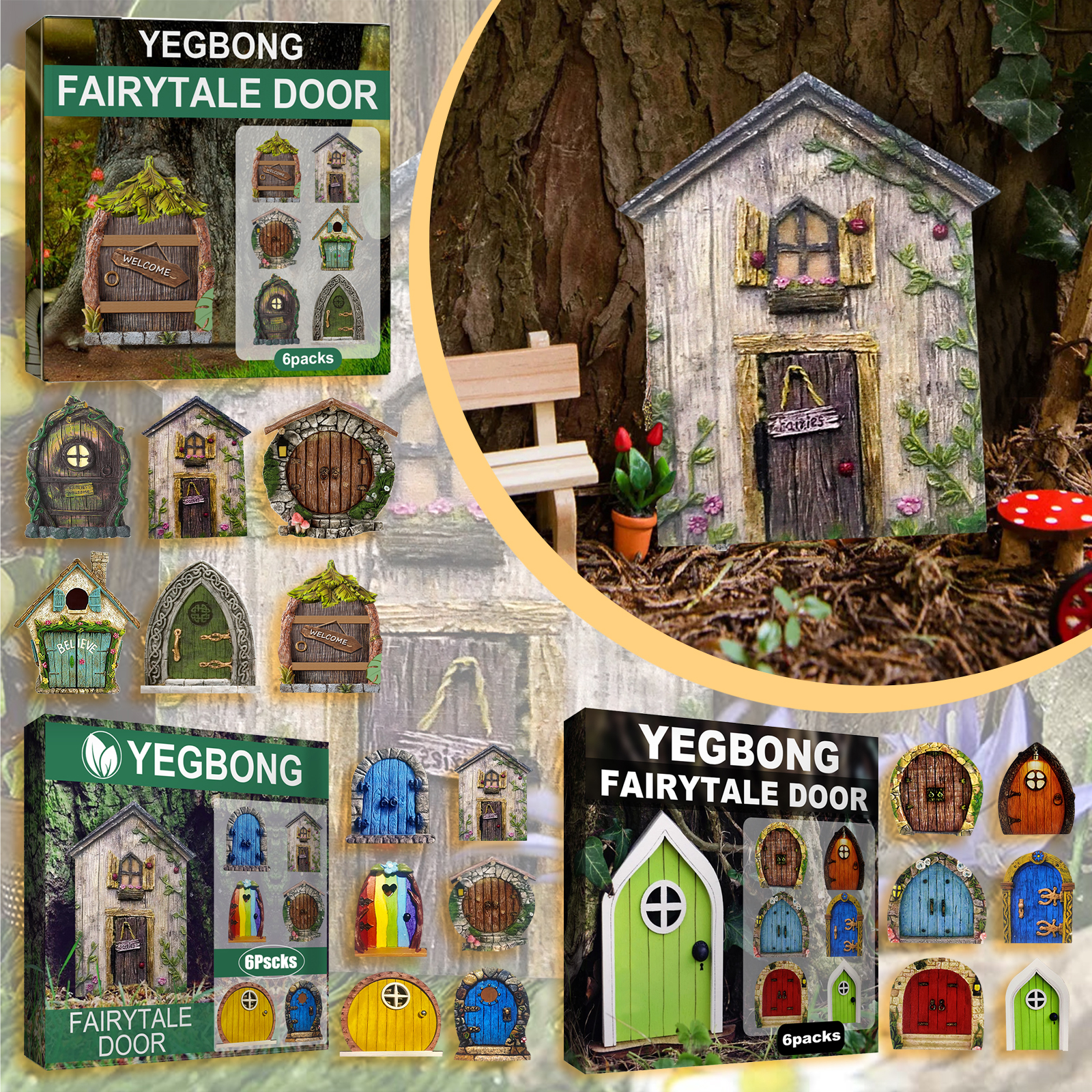Miniature Fairy Doors for Tree - Kids Outdoor Fairy Garden avis et prix