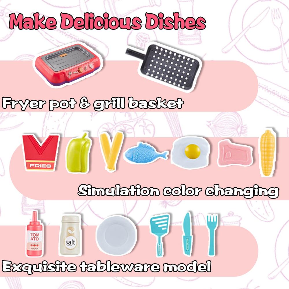 20Pcs DIY Kitchen Cooking Toy  - Kids Outdoor Bbq avis et prix