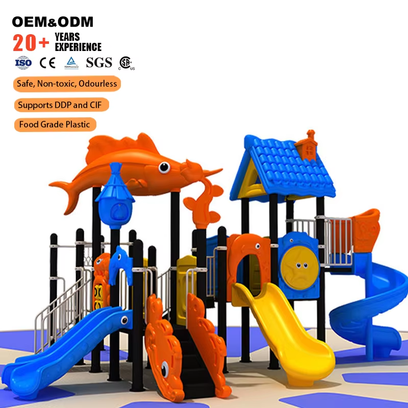 Factory Direct Custom Ocean Th - Kids Outdoor Slide Set avis et prix