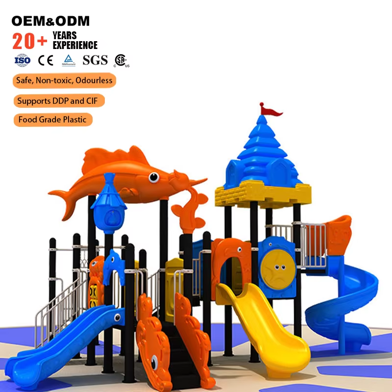 Factory Direct Custom Ocean Th - Kids Outdoor Slide Set avis et prix