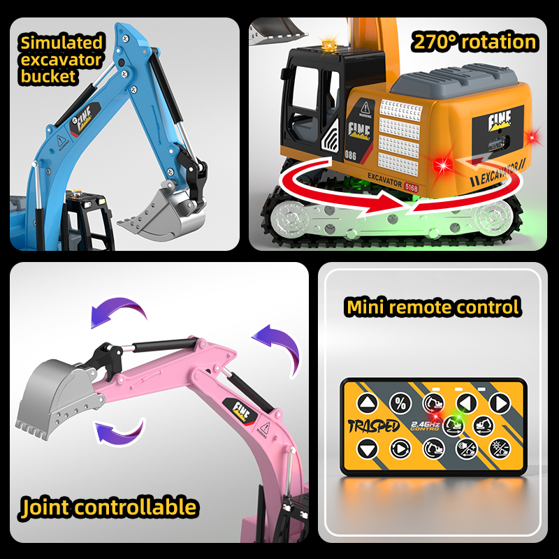ZWN Remote Control Excavator D - Kids Outdoor Digger avis et prix
