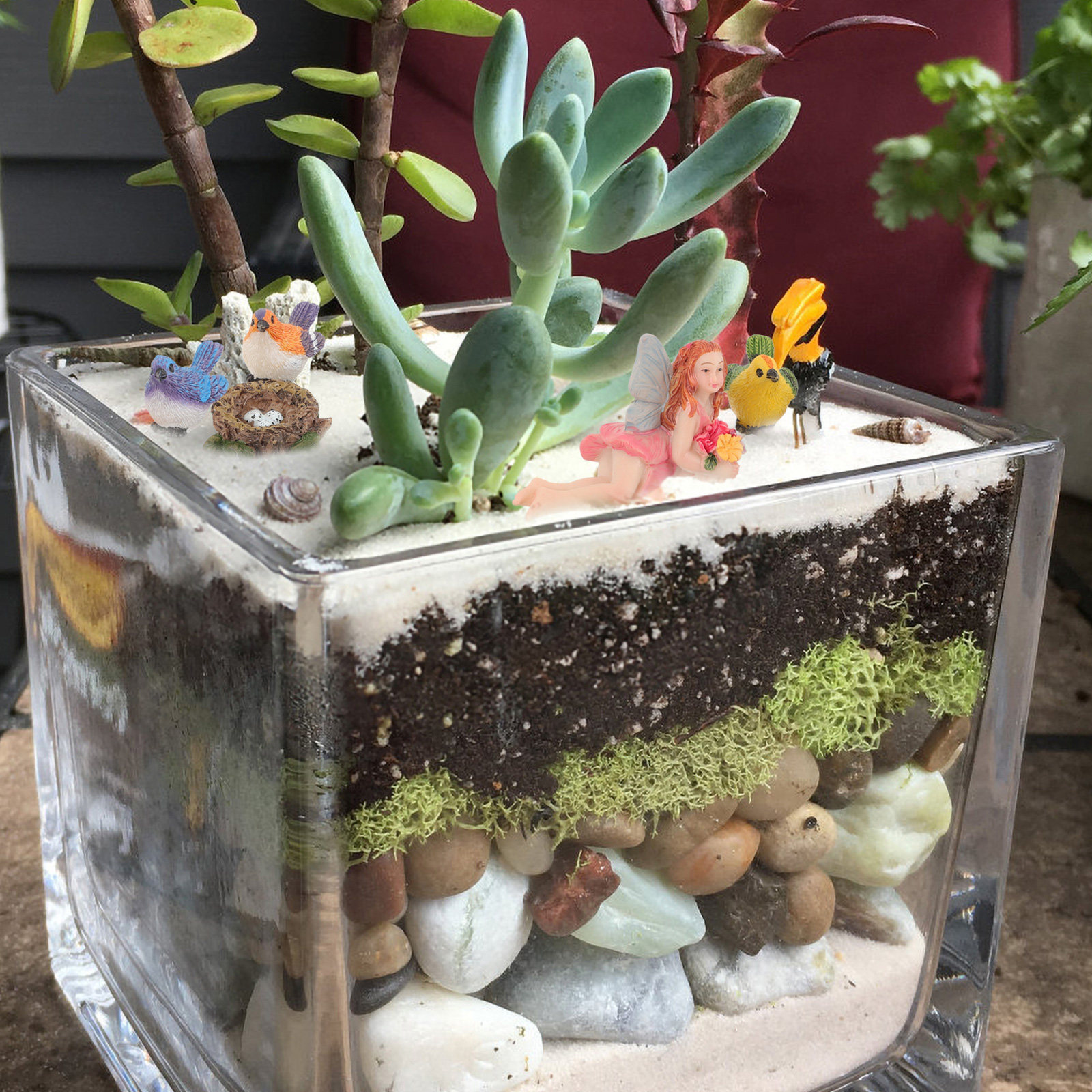 1Set Resin Flower Fairy and Si - Kids Outdoor Fairy Garden avis et prix